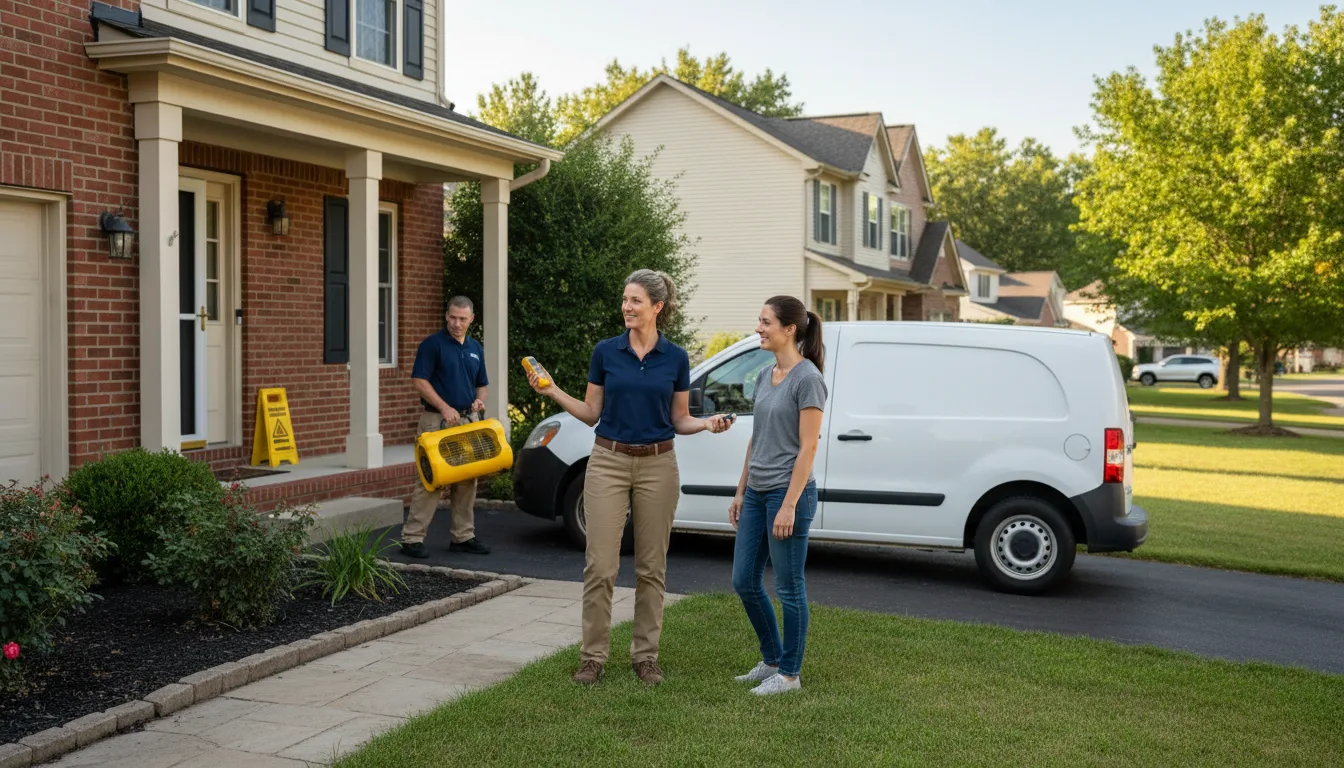 Residential water damage restoration in Kittanning, PA